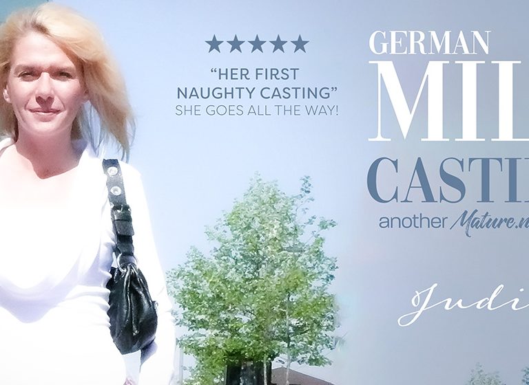 Judith – Blonde German MILF Judith masturbates on her very first casting where she gave it all