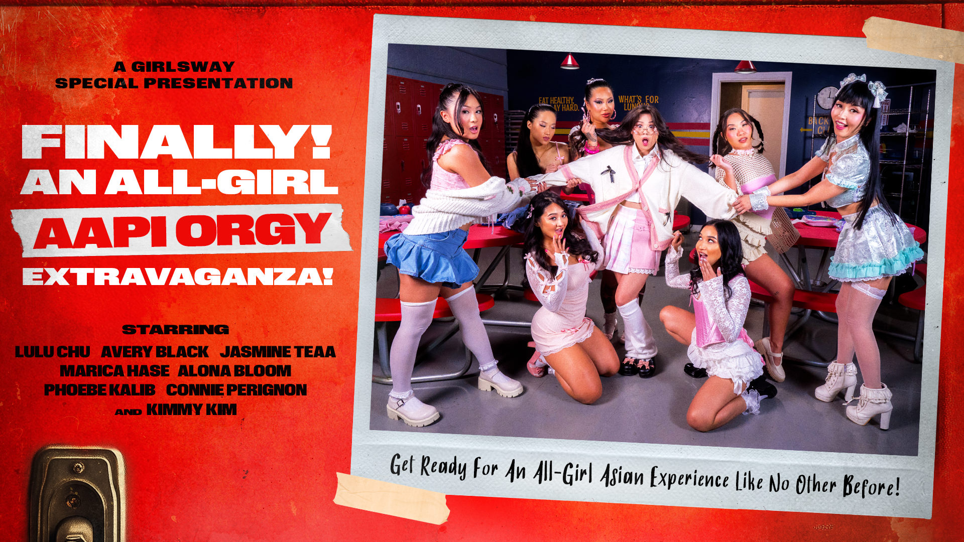 Avery Black, Kimmy Kimm, Lulu Chu, Connie Perignon, Phoebe Kalib, Marica Hase, Jasmine Teaa, Alona Bloom - Finally! ... An All-Girl Asian Orgy Extravaganza