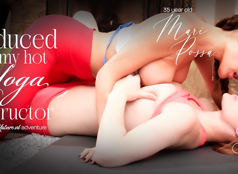 Mari Possa, Sage Evans – Old and young lesbian Yoga with tall red teen Sage Evans and hot MILF instructor Mari Possa