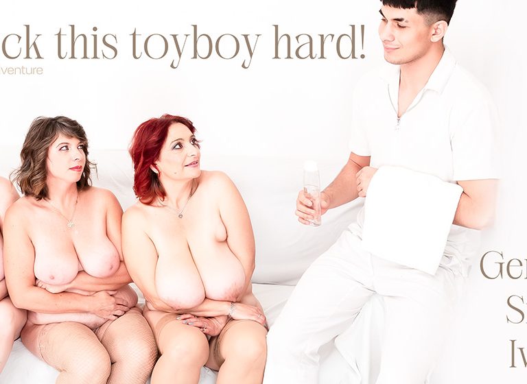 Bruno Baxter, Gertruda, Ivana S., Sirale – Toyboy masseur takes on big tits milfs Gertruda, Sirale and Ivana in this hardcore groupsex fantasy