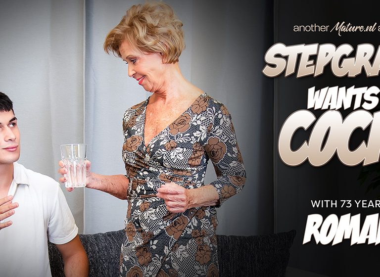 Bruno Baxter, Romana – 21 year old Toyboy fucking his very willingly stepgrandma, the 73 year old cockhungry Romana