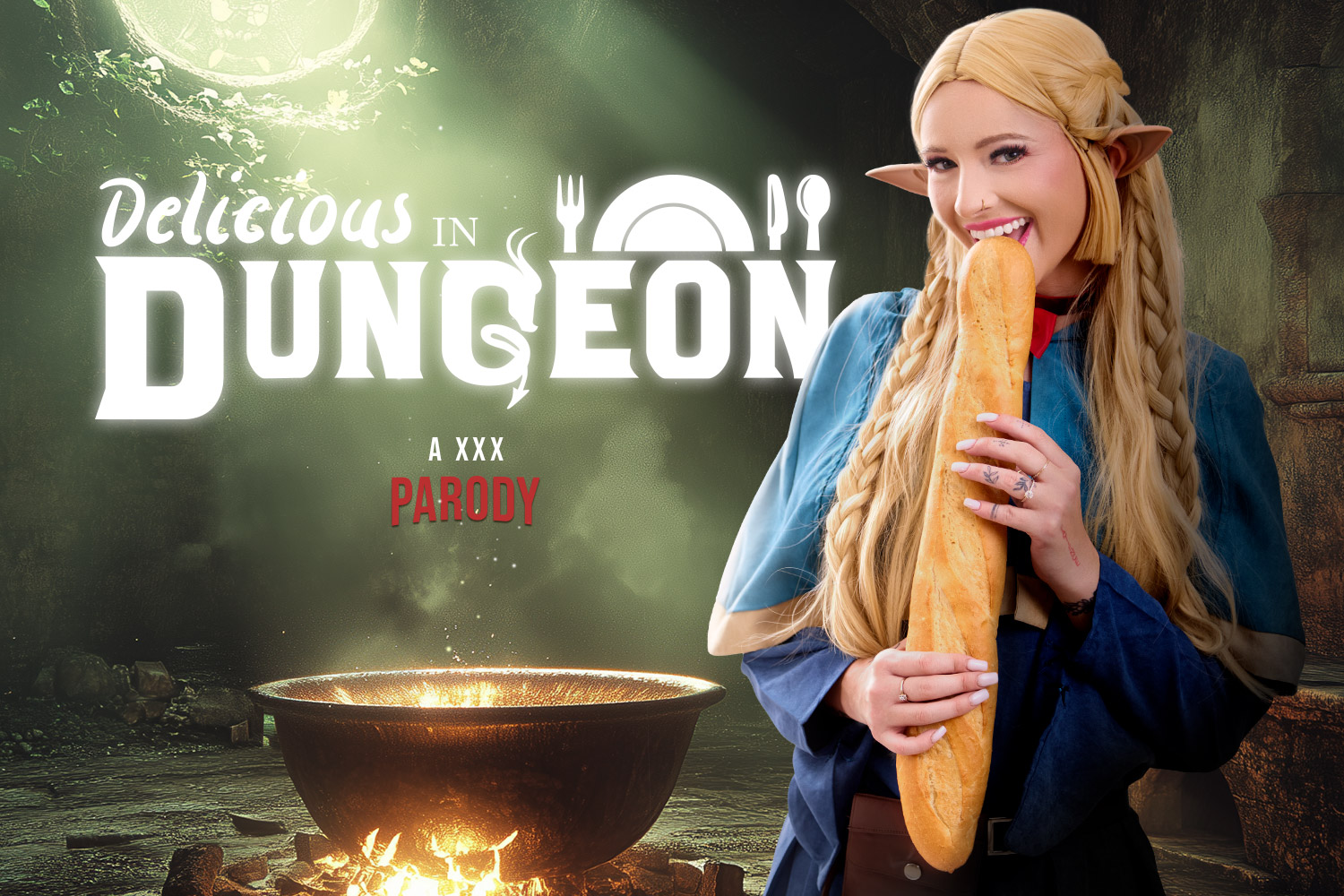 Katee V - Delicious in Dungeon A XXX Parody