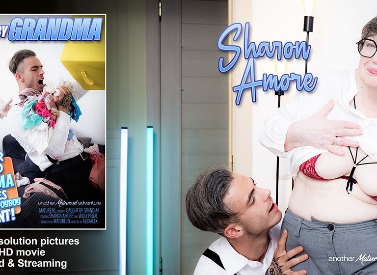 Sharon Amore, Willy Regal – Caughty By Grandma. 77 Year Old Grandma Seduces Her Jerking Toyboy Tenant!